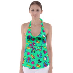 Pattern Adweek Summer Tie Back Tankini Top by Ndabl3x