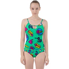 Pattern Adweek Summer Cut Out Top Tankini Set by Ndabl3x