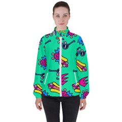 Pattern Adweek Summer Women s High Neck Windbreaker by Ndabl3x