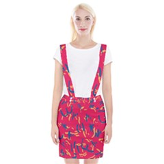 Pattern Booty Faces Braces Suspender Skirt by Ndabl3x