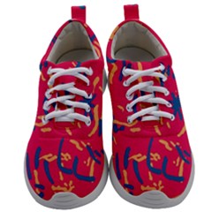 Pattern Booty Faces Mens Athletic Shoes by Ndabl3x