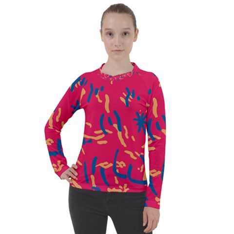 Pattern Booty Faces Women s Pique Long Sleeve T-shirt by Ndabl3x