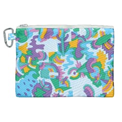 Pattern Hotdog Trap Canvas Cosmetic Bag (xl) by Ndabl3x