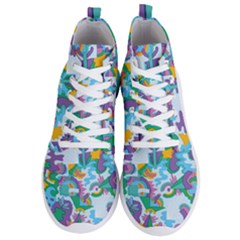 Pattern Hotdog Trap Men s Lightweight High Top Sneakers by Ndabl3x