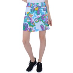 Pattern Hotdog Trap Tennis Skirt by Ndabl3x