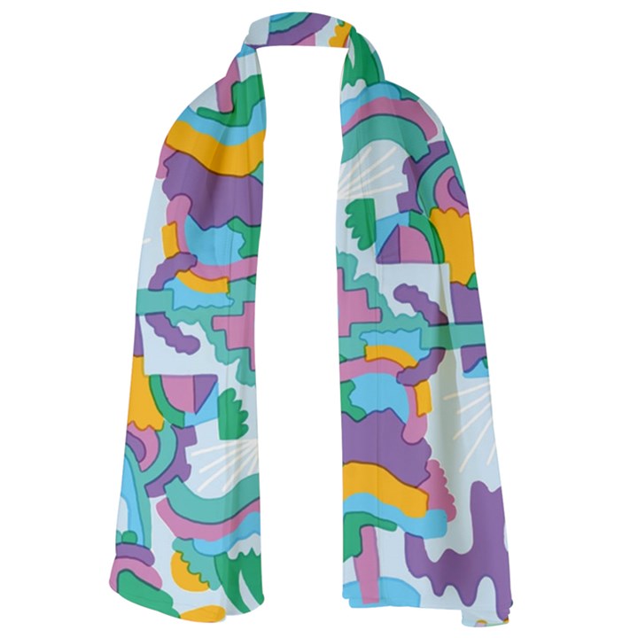 Pattern Hotdog Trap Lightweight Scarf 