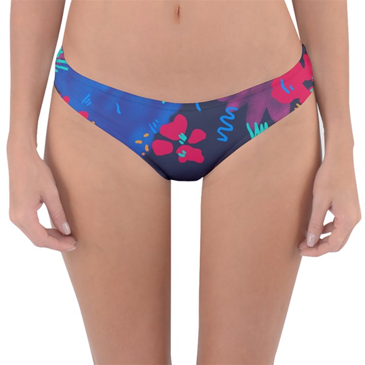 Patterns Rosebuds Reversible Hipster Bikini Bottoms