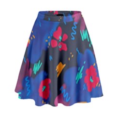 Patterns Rosebuds High Waist Skirt by Ndabl3x