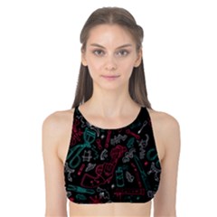 Abstract Pattern Tank Bikini Top by Ndabl3x