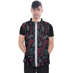 Abstract Pattern Men s Puffer Vest by Ndabl3x