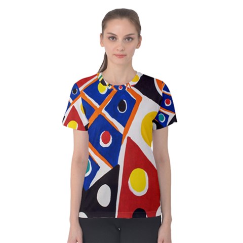 Pattern And Decoration Revisited At The East Side Galleries Jpeg Women s Cotton T-shirt by Ndabl3x