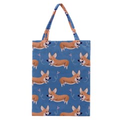 Corgi Patterns Classic Tote Bag by Ndabl3x