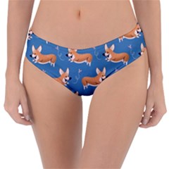 Corgi Patterns Reversible Classic Bikini Bottoms by Ndabl3x