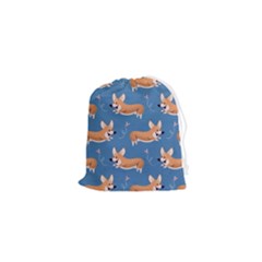 Corgi Patterns Drawstring Pouch (xs) by Ndabl3x