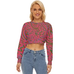 Pattern Saying Wavy Lightweight Long Sleeve Sweatshirt by Ndabl3x