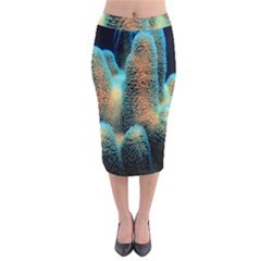 Photo Coral Great Scleractinia Midi Pencil Skirt by Pakjumat