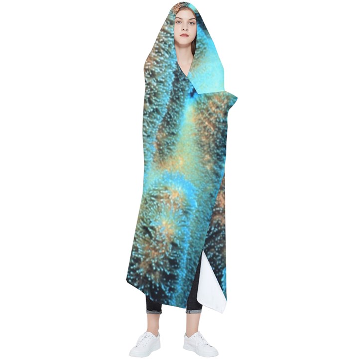 Photo Coral Great Scleractinia Wearable Blanket