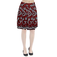 Ethnic Reminiscences Print Design Pleated Skirt by dflcprintsclothing