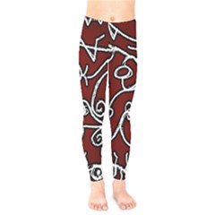 Ethnic Reminiscences Print Design Kids  Leggings by dflcprintsclothing