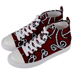 Ethnic Reminiscences Print Design Women s Mid-top Canvas Sneakers by dflcprintsclothing