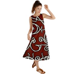 Ethnic Reminiscences Print Design Summer Maxi Dress