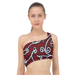 Ethnic Reminiscences Print Design Spliced Up Bikini Top  by dflcprintsclothing