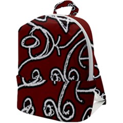 Ethnic Reminiscences Print Design Zip Up Backpack by dflcprintsclothing