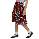 Ethnic Reminiscences Print Design Kids  Ruffle Flared Wrap Midi Skirt View2