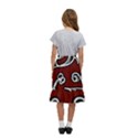 Ethnic Reminiscences Print Design Kids  Ruffle Flared Wrap Midi Skirt View4