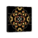 Fractal Stained Glass Ornate Mini Canvas 4  x 4  (Stretched) View1