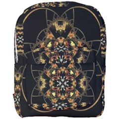 Fractal Stained Glass Ornate Full Print Backpack by Sarkoni