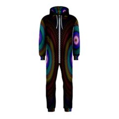 Artskop Kaleidoscope Pattern Hooded Jumpsuit (kids) by Sarkoni