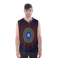 Artskop Kaleidoscope Pattern Men s Basketball Tank Top by Sarkoni