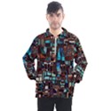 Stained Glass Mosaic Abstract Men s Half Zip Pullover View1