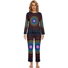 Artskop Kaleidoscope Pattern Womens  Long Sleeve Lightweight Pajamas Set by Sarkoni