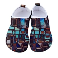 Stained Glass Mosaic Abstract Men s Sock-style Water Shoes by Sarkoni