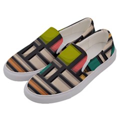 Door Stained Glass Stained Glass Men s Canvas Slip Ons by Sarkoni