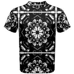 Kaleidoscope Mandala Art Men s Cotton T-shirt by Sarkoni