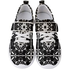 Kaleidoscope Mandala Art Men s Velcro Strap Shoes by Sarkoni