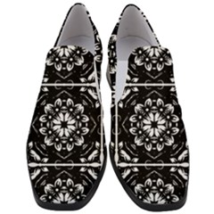 Kaleidoscope Mandala Art Women Slip On Heel Loafers by Sarkoni