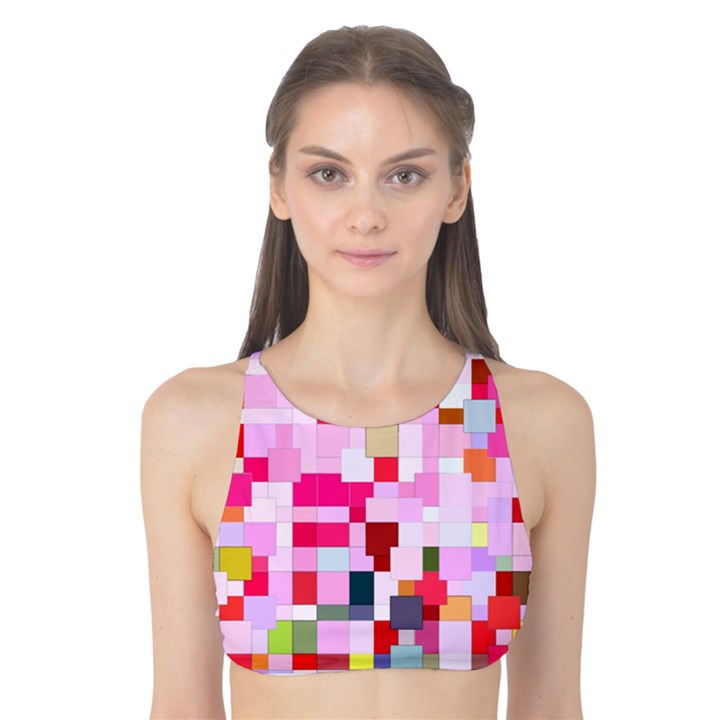 The Framework Paintings Square Tank Bikini Top