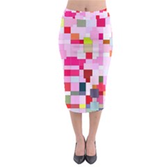 The Framework Paintings Square Midi Pencil Skirt by Sarkoni