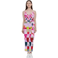 The Framework Paintings Square V-neck Camisole Jumpsuit