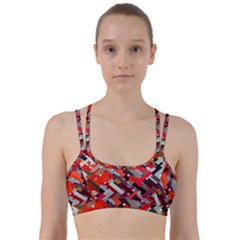 Maze Mazes Fabric Fabrics Color Line Them Up Sports Bra