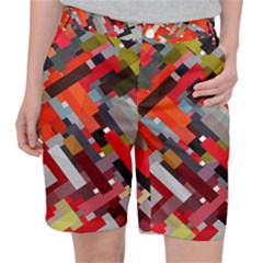 Maze Mazes Fabric Fabrics Color Women s Pocket Shorts by Sarkoni