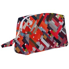 Maze Mazes Fabric Fabrics Color Wristlet Pouch Bag (large) by Sarkoni