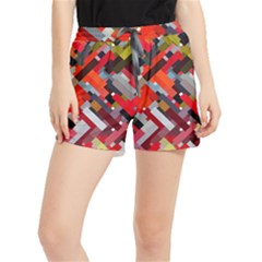 Maze Mazes Fabric Fabrics Color Women s Runner Shorts by Sarkoni