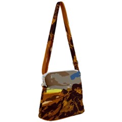 Scotland Monti Mountains Mountain Zipper Messenger Bag by Sarkoni