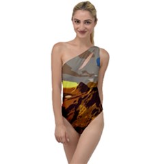 Scotland Monti Mountains Mountain To One Side Swimsuit by Sarkoni