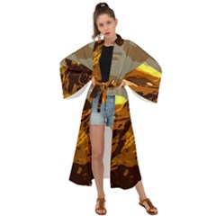 Scotland Monti Mountains Mountain Maxi Kimono by Sarkoni